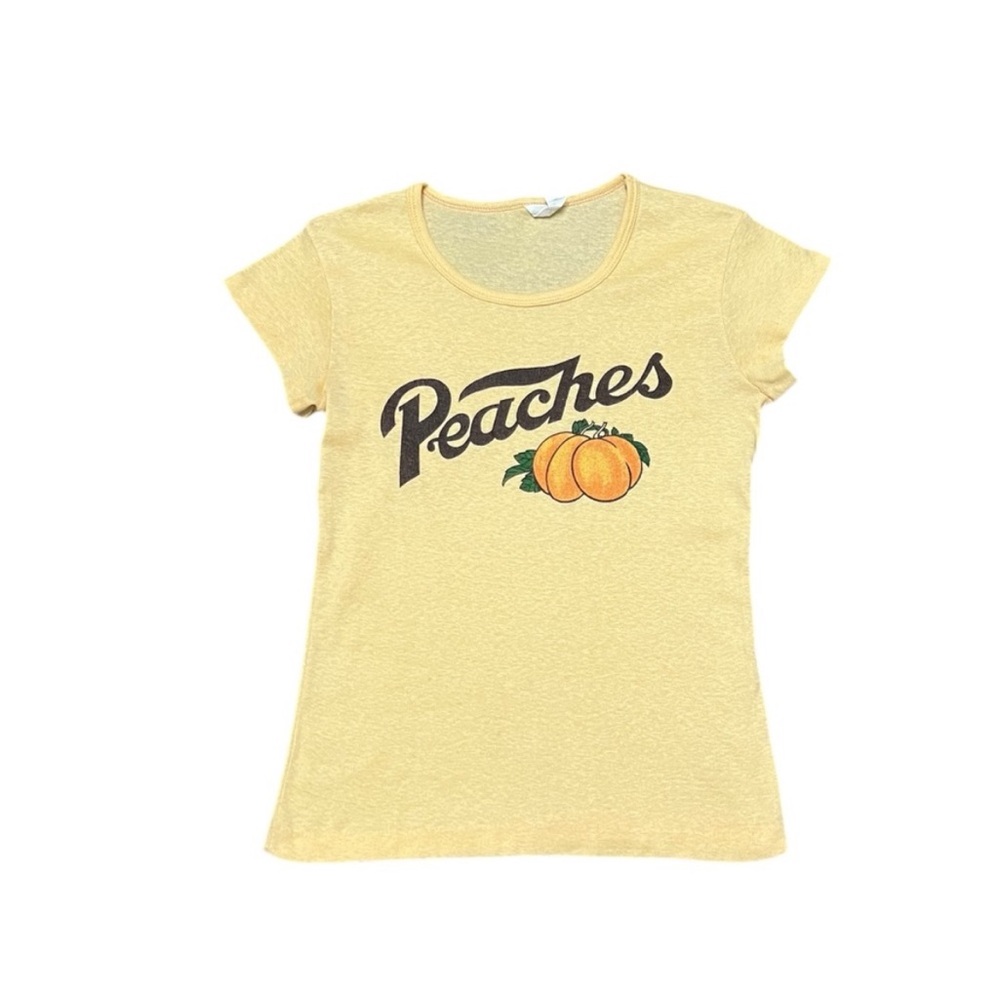 Rare Vintage 70s Peaches Records & Tapes Baby Tee